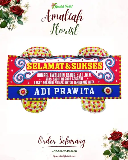 Papan Bunga Ucapan Selamat Kudamati